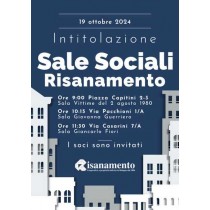 Intitolazione sale sociali Risanamento il 19 ottobre 2024